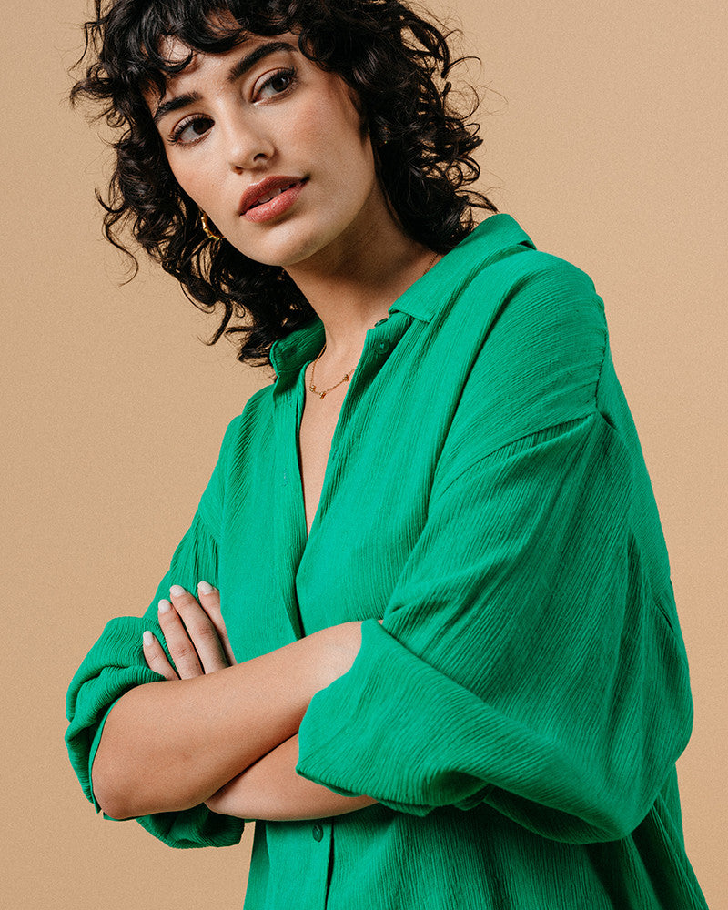 GRACE & MILA | MARKET BLOUSE - VERT