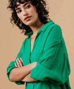 GRACE & MILA | MARKET BLOUSE - VERT