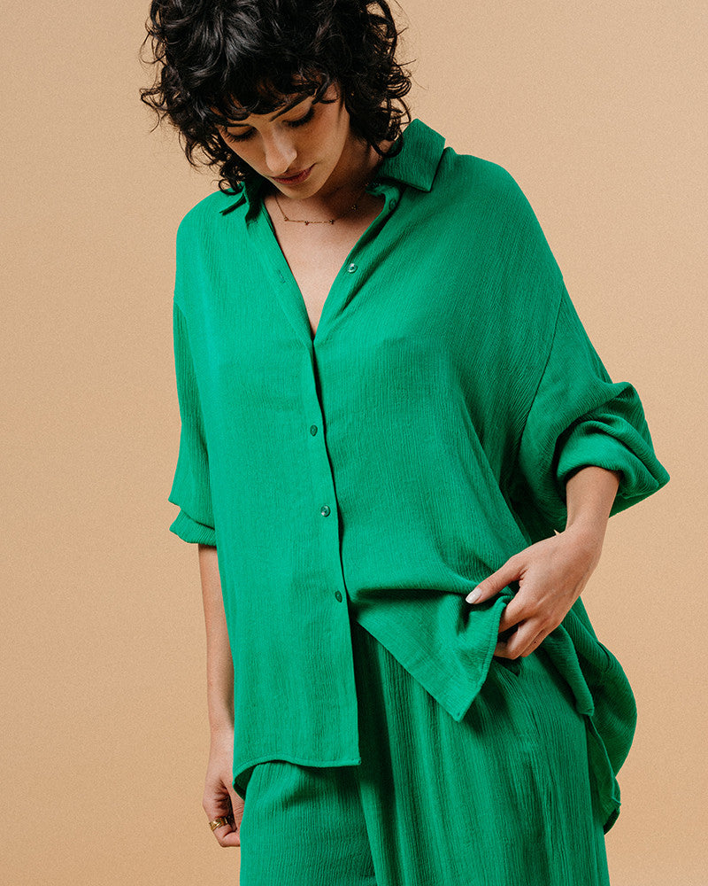 GRACE & MILA | MARKET BLOUSE - VERT