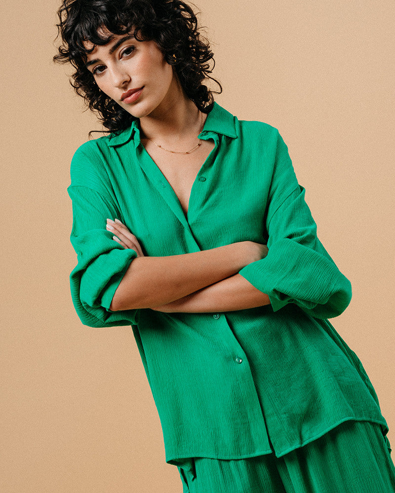 GRACE & MILA | MARKET BLOUSE - VERT