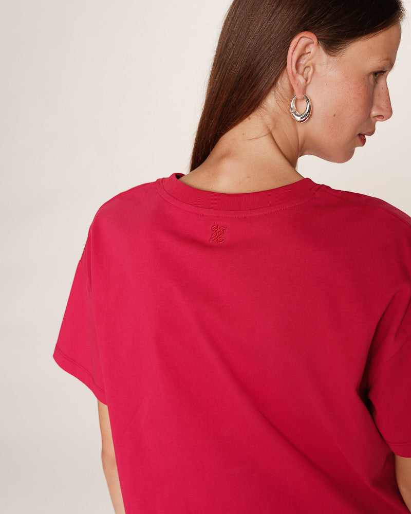 GRACE & MILA | RODIN T-SHIRT - CERISE