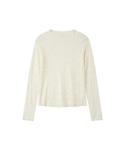 GRACE & MILA | SHADY LS LACE TOP - ECRU