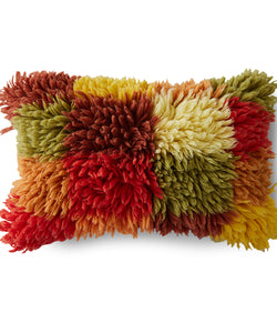 HKliving | FLUFFY RAG CUSHION - 60x40CM