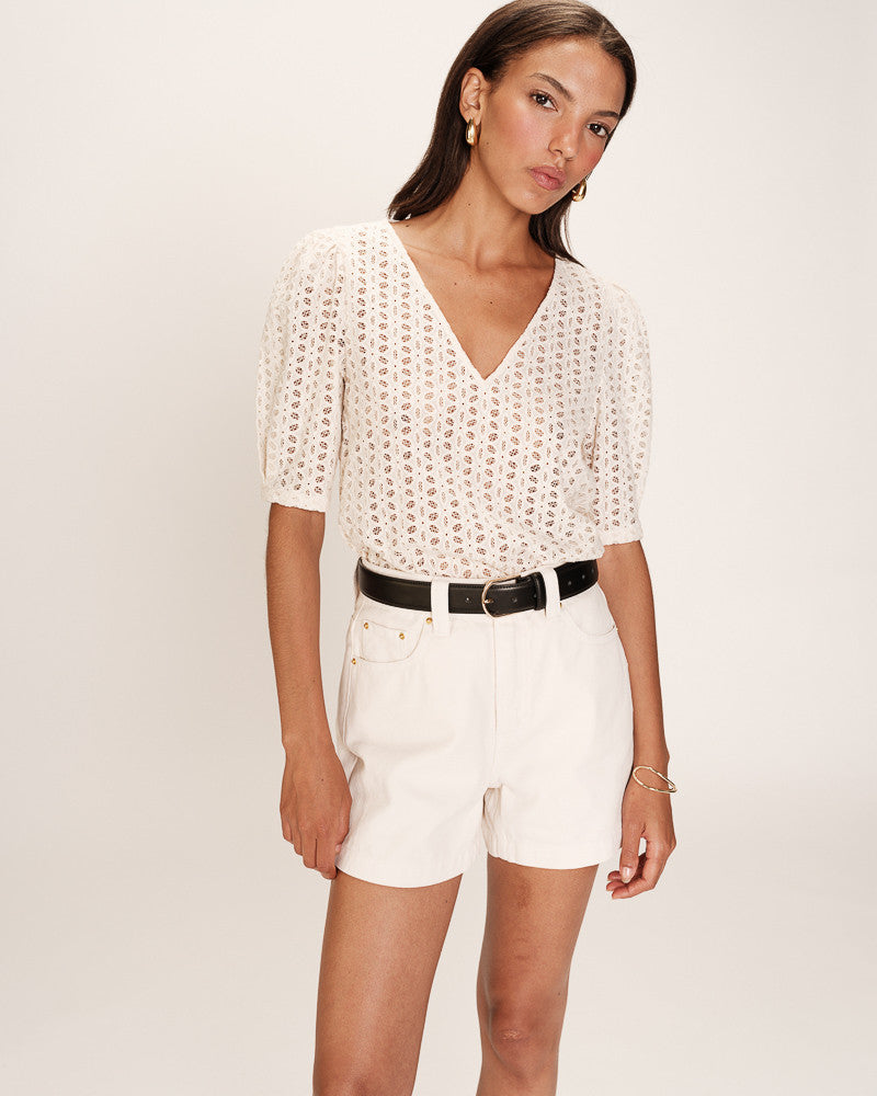 GRACE & MILA | ROMEO TOP - OFF WHITE