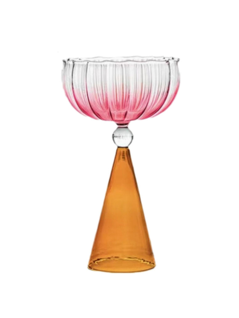 TULIP CHAMPAGNE COCkTAILGLAS | ORANJE / ROZE