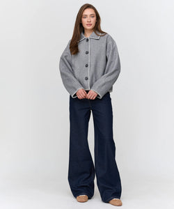DUFFEL FELT JACKET - GREY