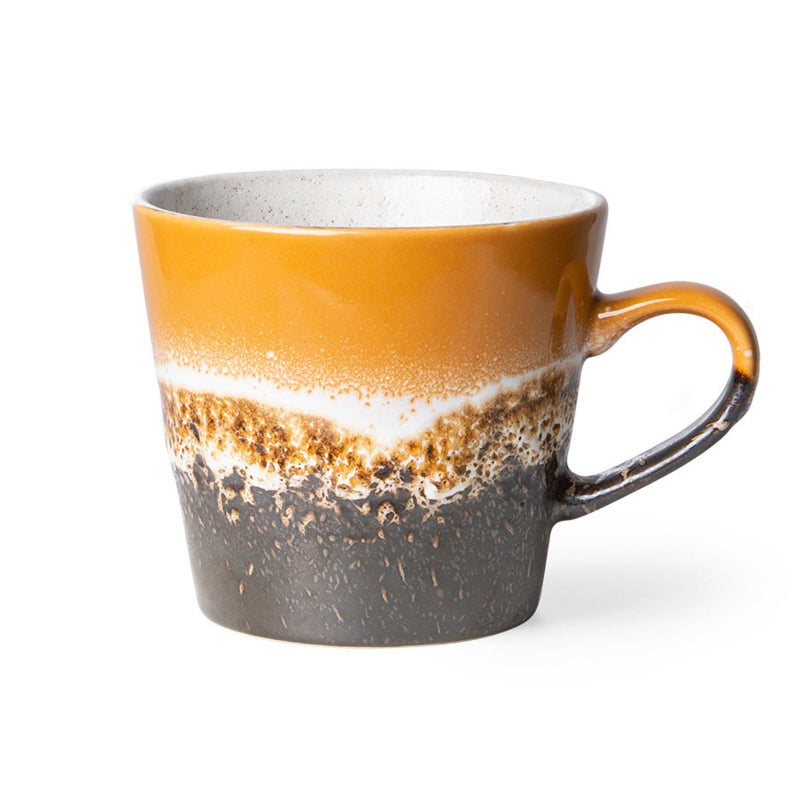 HKliving | 70'S CAPPUCCINO MUG - FIRE