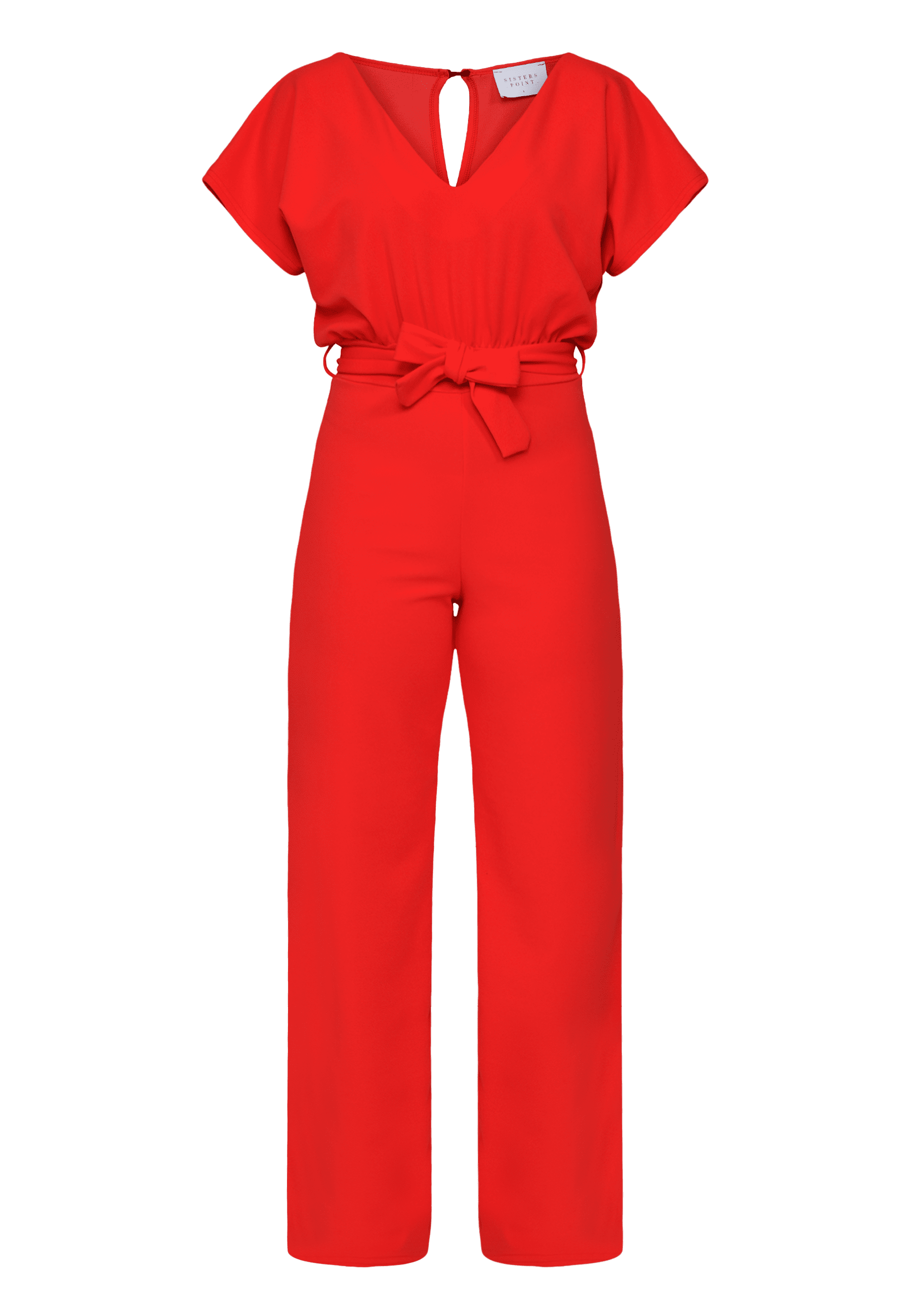 JUMPSUIT | GIRL V-NECK - RASPBERRY