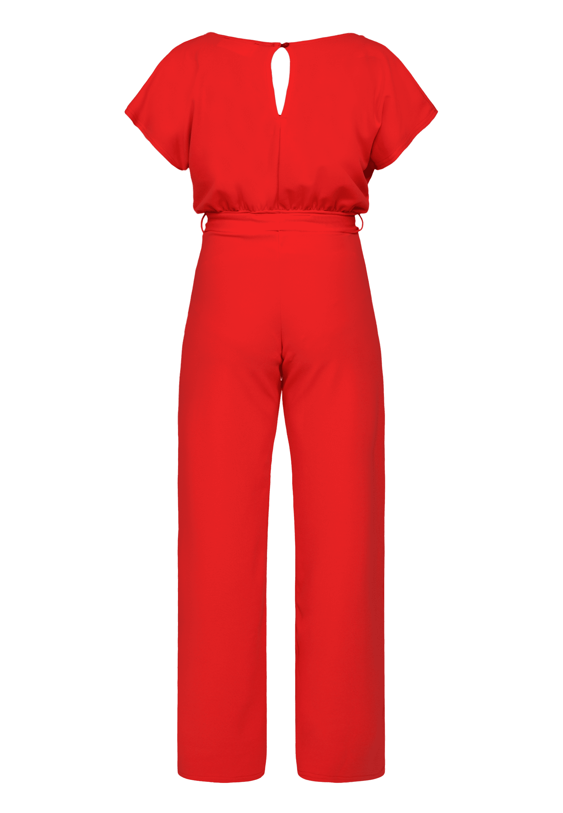 JUMPSUIT | GIRL V-NECK - RASPBERRY