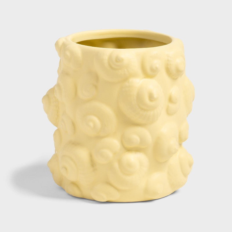 &k | VASE TIDE HELIX - YELLOW