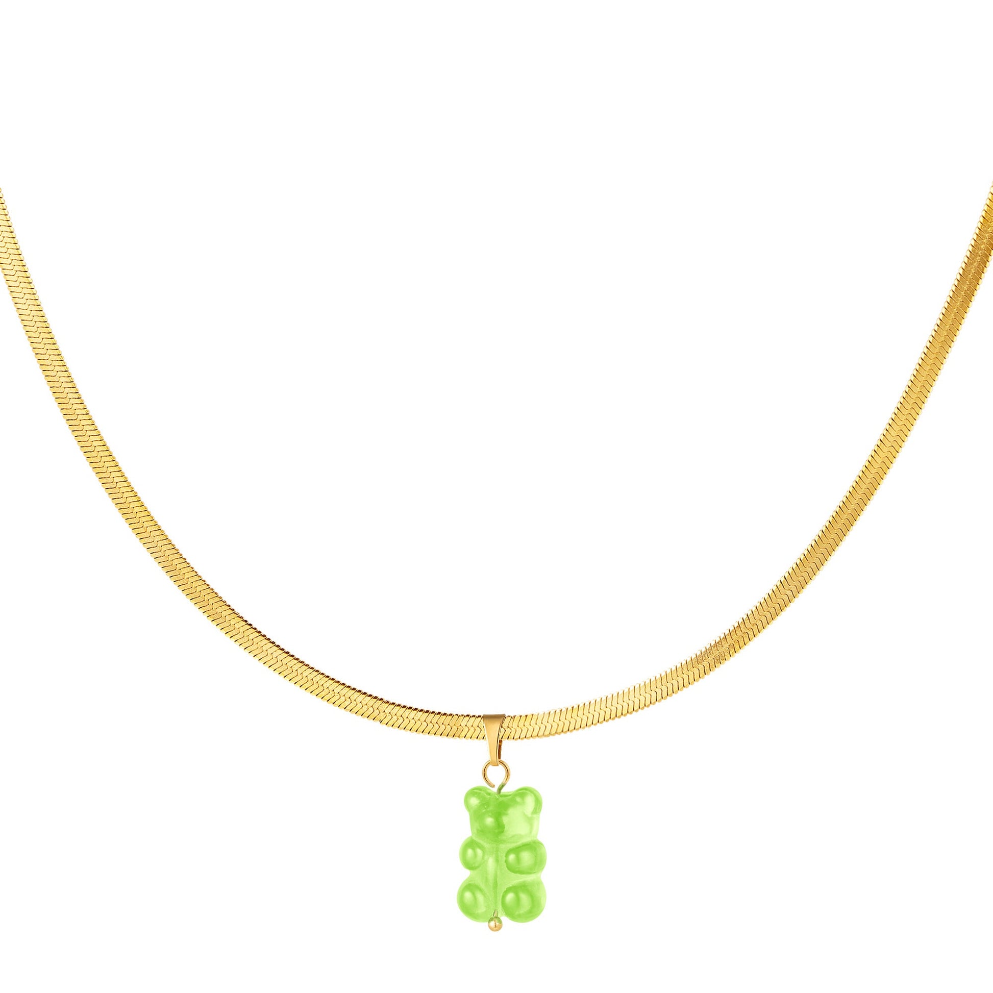 NECKLACE | GUMMY BEAR - GROEN & GOUD