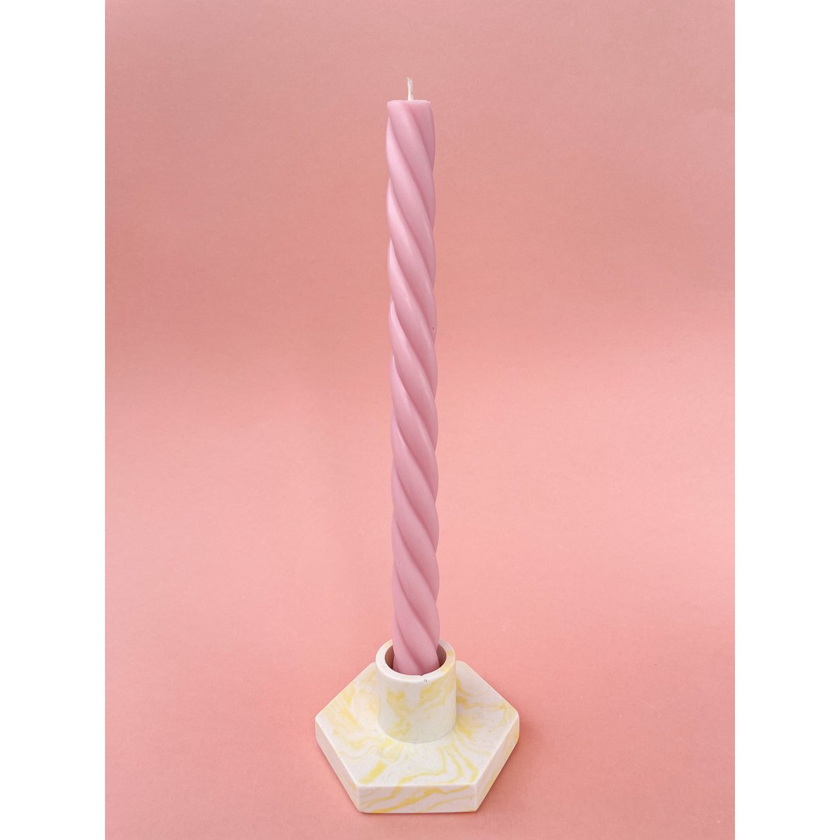 TWISTED CANDLE - PINK