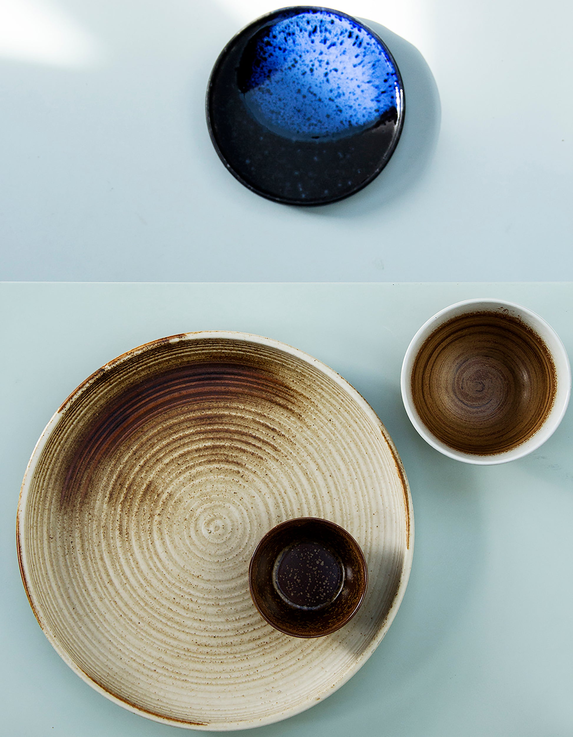 HKliving | CHEF CERAMICS: DINNER PLATE - RUSTIC CREAM & BROWN