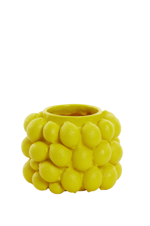 L&L | LEMON VASE MEDIUM - YELLOW