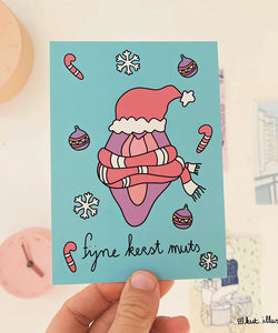 KUT. Illustraties | A6 KAART - KERST MUTS