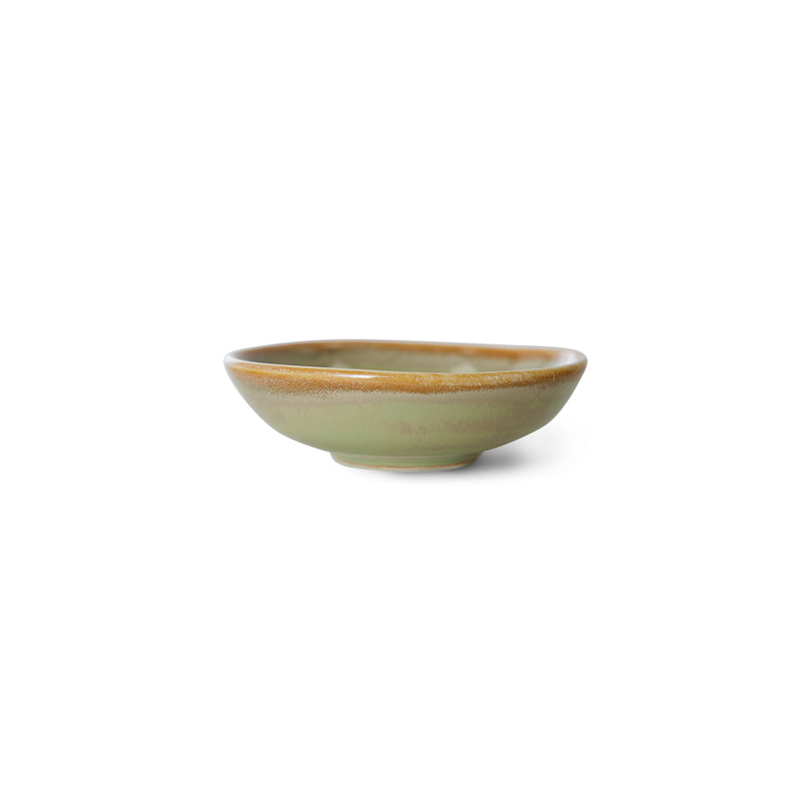 HKliving | CHEF CERAMICS: SMALL DISH - MOSS GREEN