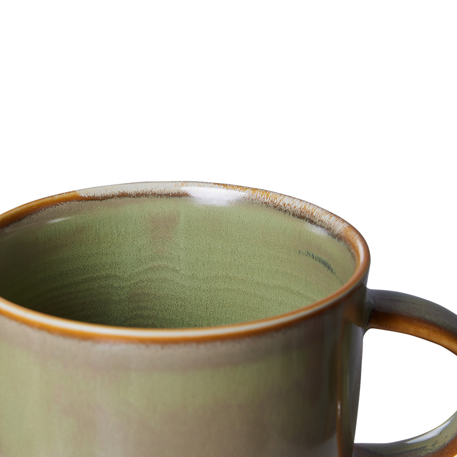 HKliving | CHEF CERAMICS: MUG - MOSS GREEN