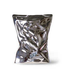 HKliving | OBJECTS BAG OF CRISPS VASE - SILVER