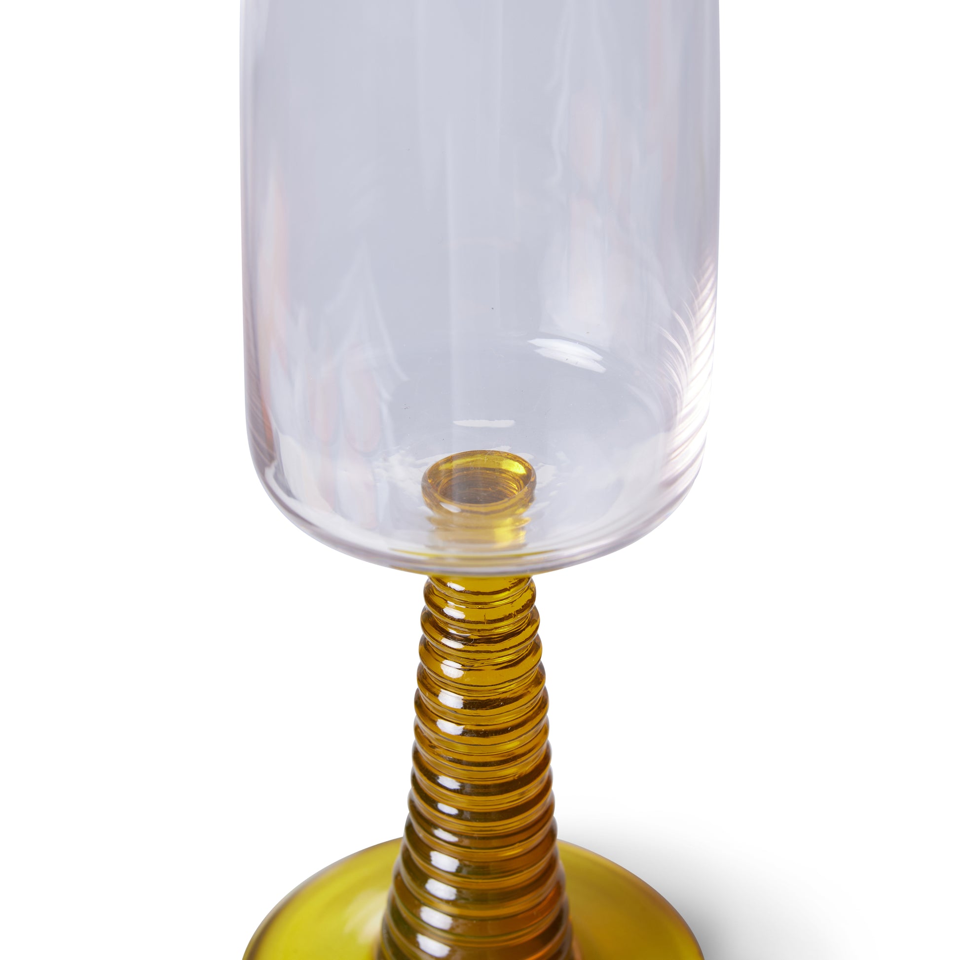 HKliving | SPECIAL: SWIRL CHAMPAGNE GLASS - YELLOW (2pcs)