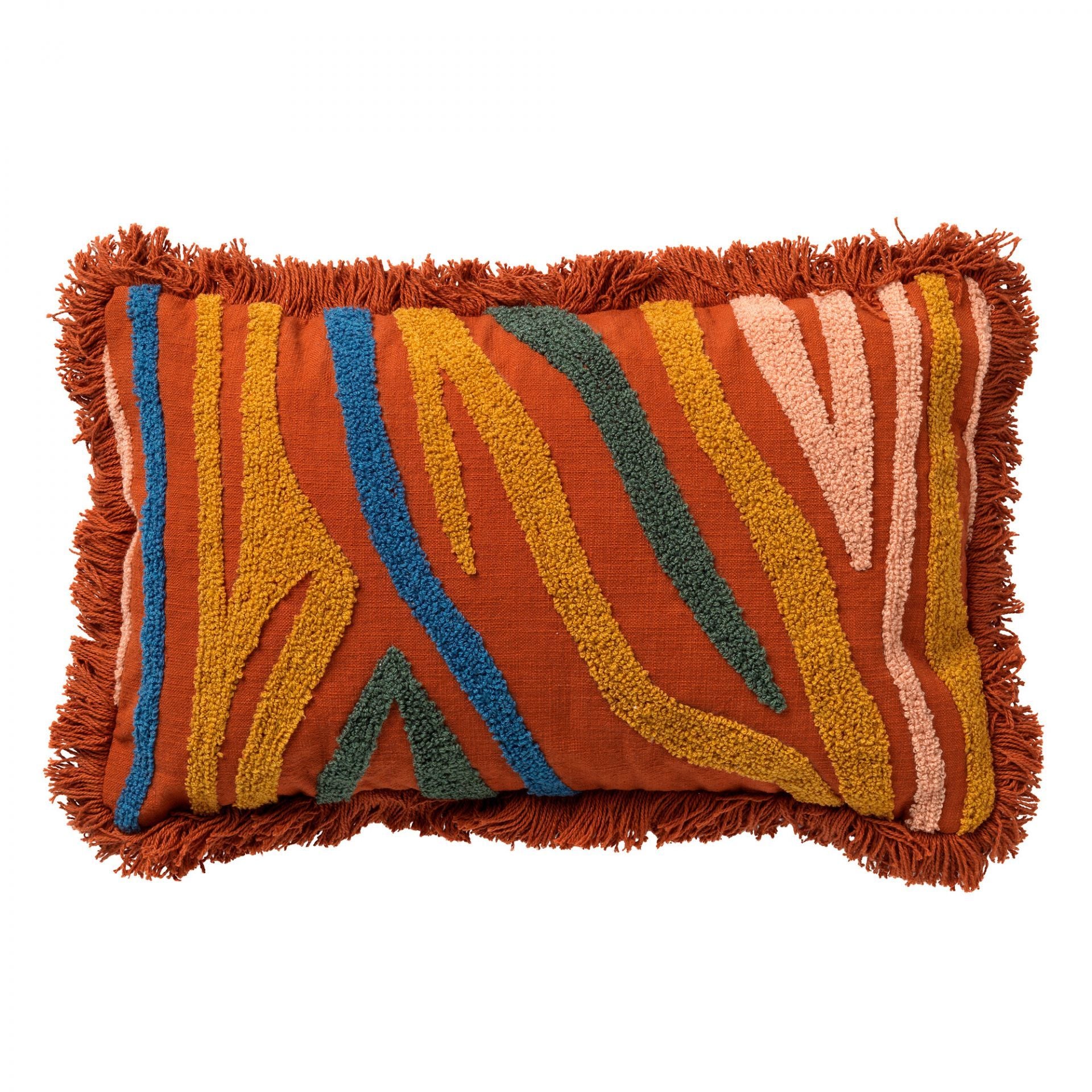 KUSSEN | TEDDY STRIPES RECTANGLE - POTTERS CLAY