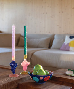 &k | CANDLE HOLDER FLUX - PINK