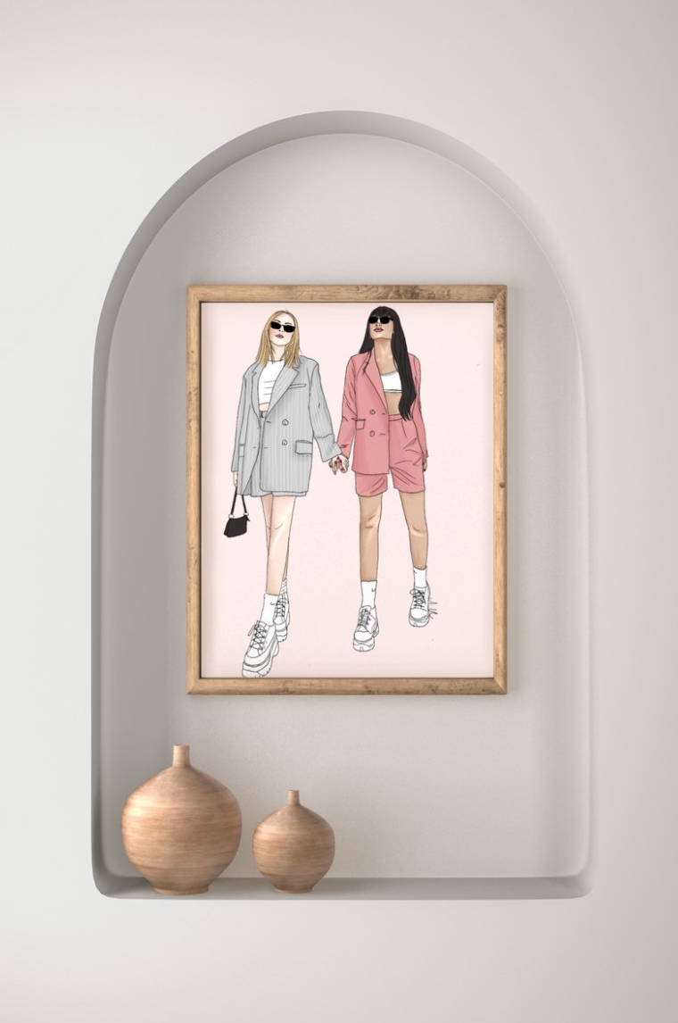 ANNE MIEGIELSEN | POSTER SMALL - LETS GO SHOPPING