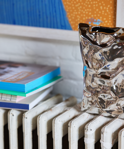 HKliving | OBJECTS BAG OF CRISPS VASE - SILVER