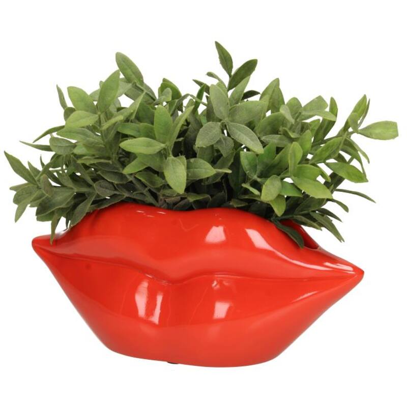 LIPS PLANTER - RED