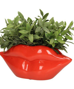 LIPS PLANTER - RED