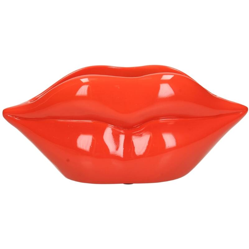 LIPS PLANTER - RED