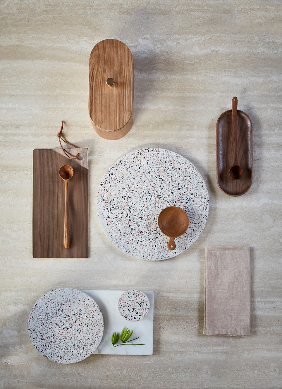 HKliving | TERRAZZO SERVING TRAY - LARGE