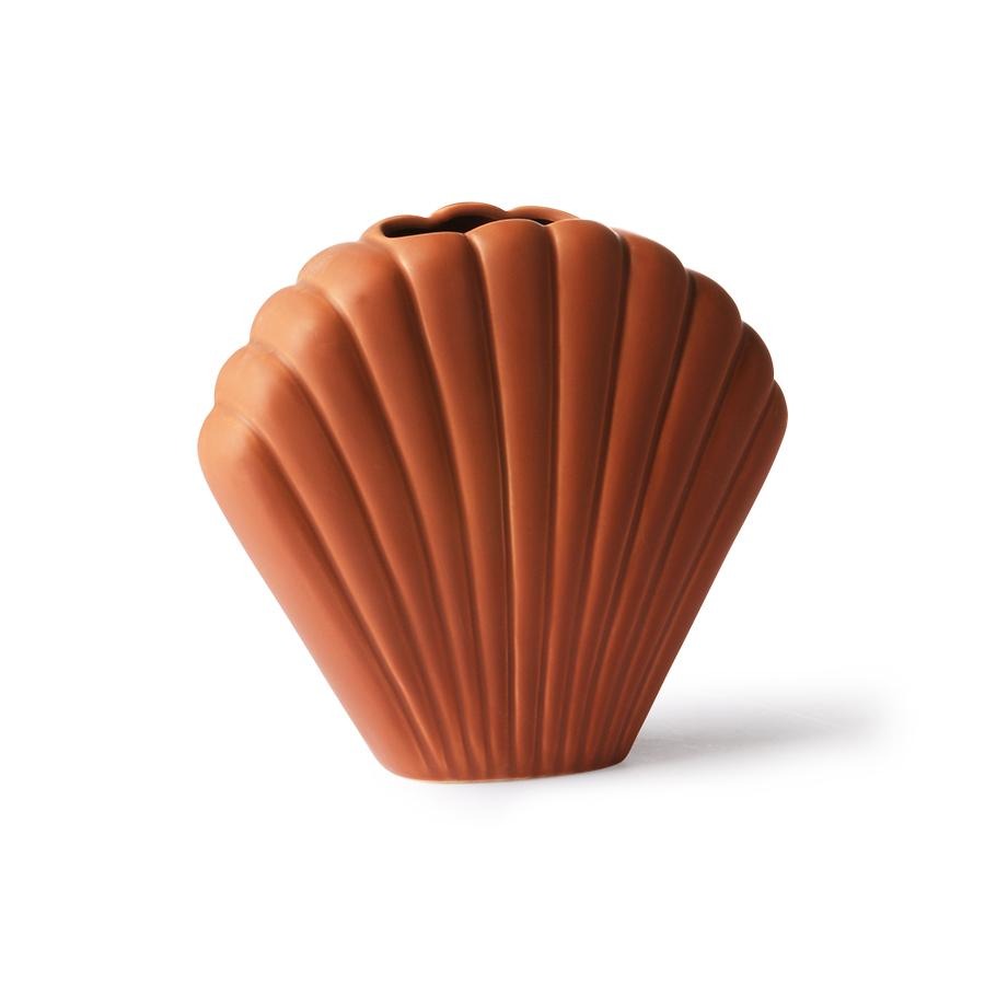 HKliving | SHELL VASE BROWN - MEDIUM - Bob & Bill