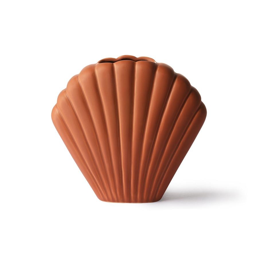 HKliving | SHELL VASE BROWN - MEDIUM - Bob & Bill