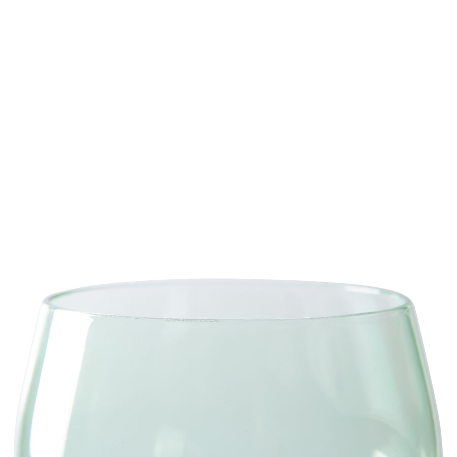 HKliving | EMERALDS WINE GLASS LOW - FERN GREEN (4pcs)