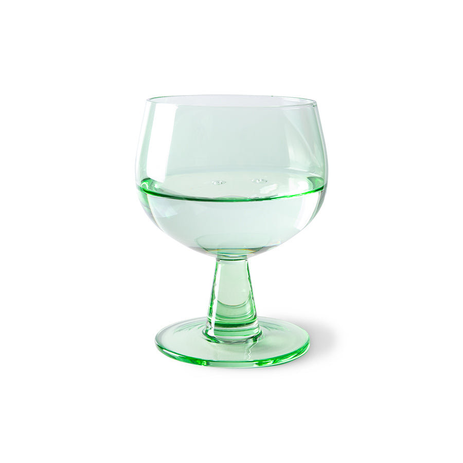 HKliving | EMERALDS WINE GLASS LOW - FERN GREEN (4pcs)