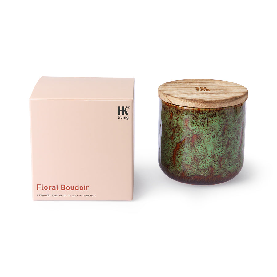 HKliving | CERAMIC SCENTED CANDLE - FLORAL BOUDOIR