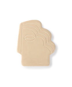 HKliving | FACE WALL ORNAMENT SMALL - SHINY TAUPE