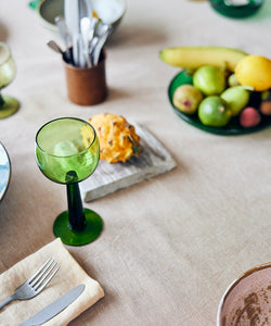 HKliving | THE EMERALDS GLASS SIDE PLATE - GREEN